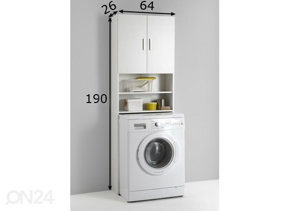 Pesukonekaappi Olbia mitat