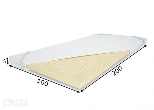 Petauspatja 100x200 cm mitat