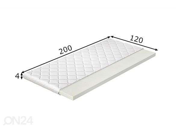 Petauspatja 120x200 cm mitat