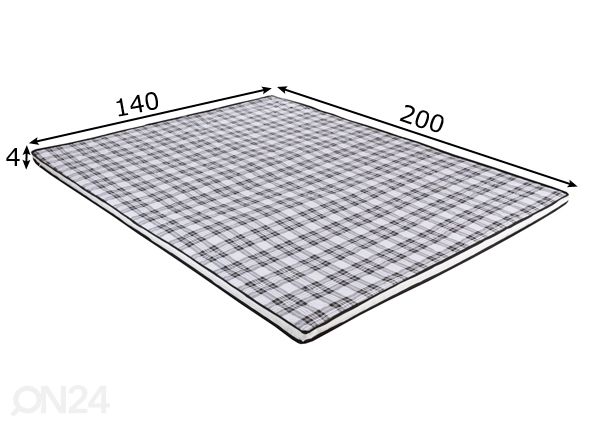 Petauspatja 140x200 cm mitat
