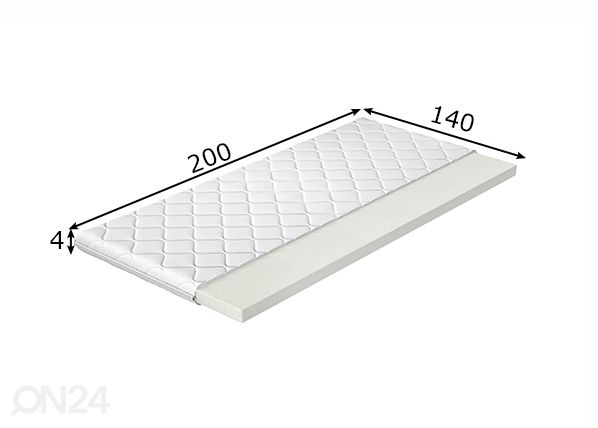 Petauspatja 140x200 cm mitat