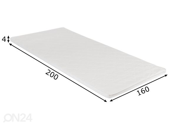 Petauspatja 160x200 cm mitat