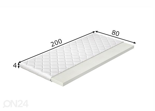 Petauspatja 80x200 cm mitat