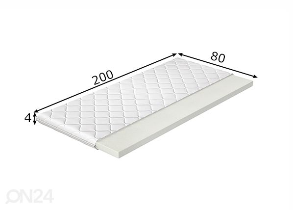 Petauspatja 80x200 cm mitat
