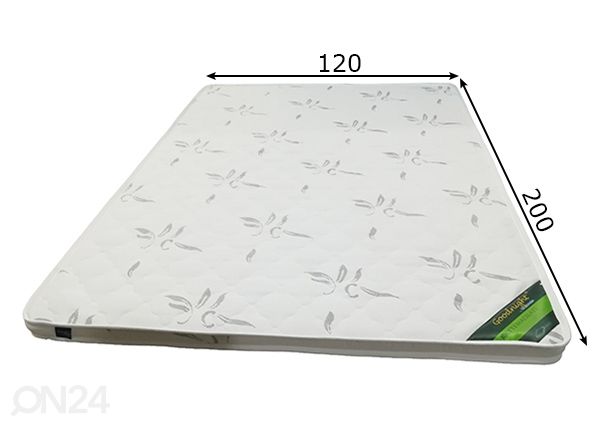 Petauspatja GoodNight 120x200 cm mitat