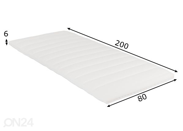 Petauspatja HR täyte 80x200 cm mitat