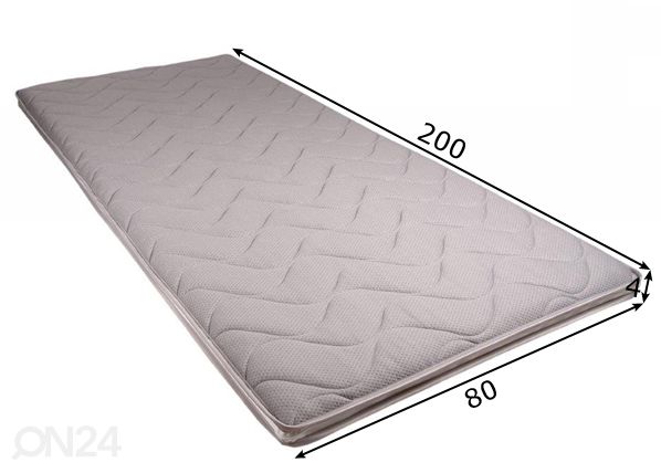 Petauspatja Hypnos Diana 80x200x4 cm mitat