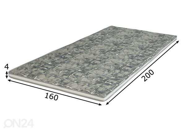 Petauspatja Hypnos Juno 160x200x4 cm mitat