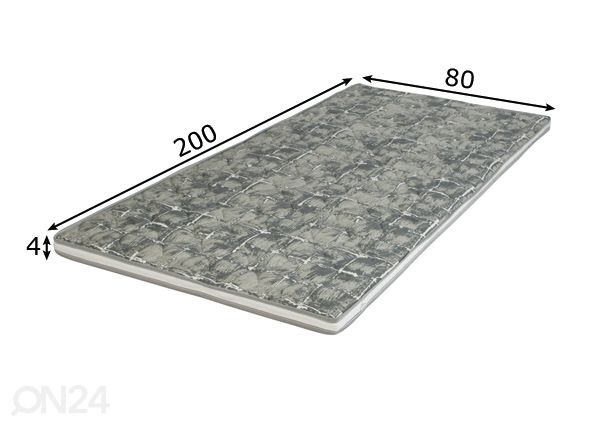 Petauspatja Hypnos Juno 80x200x4 cm 80x200x4 cm mitat