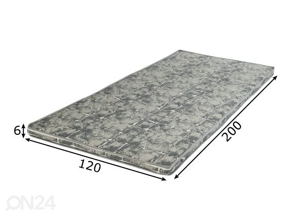Petauspatja Hypnos Juno mega 120x200x6 cm mitat