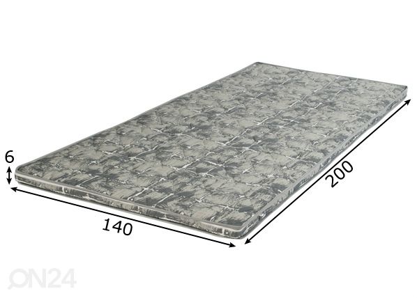 Petauspatja Hypnos Juno mega 140x200x6 cm mitat