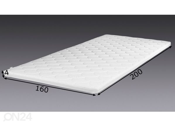 Petauspatja Hypnos Theia (lateksi-kookos) 160x200x4 cm mitat