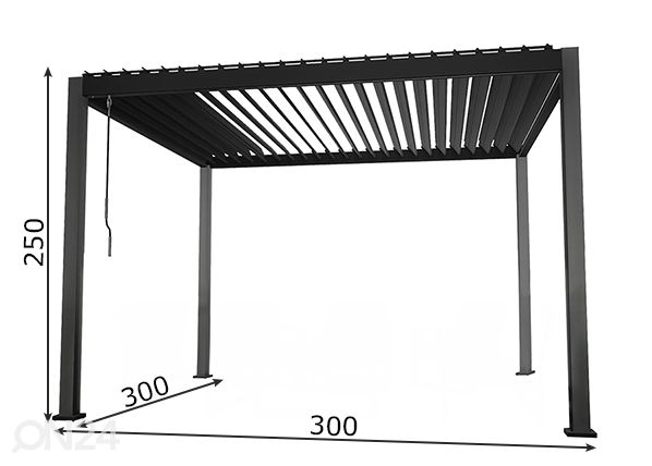 Pihakatos Mirador-111 3x3 m mitat
