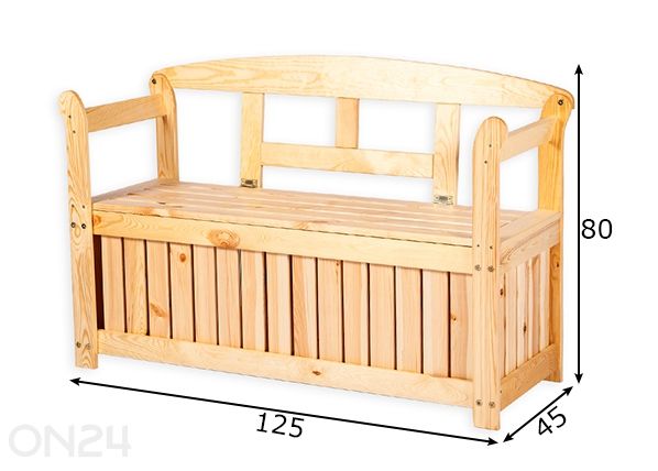 Pihapenkki Friiz Box mitat