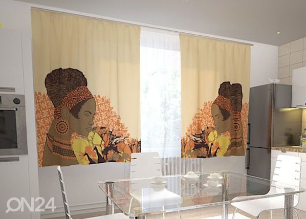 Pimennysverho AFRICAN MOTIVES 200x120 cm