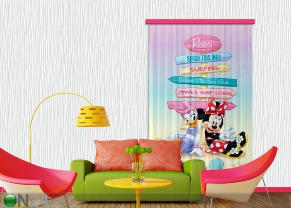 Pimentävä fotoverho DISNEY DAISY AND MINNIE I 140x245 cm