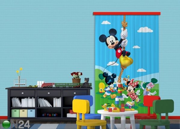 Pimentävä fotoverho DISNEY MICKEY ON A ROPE I 140x245 cm
