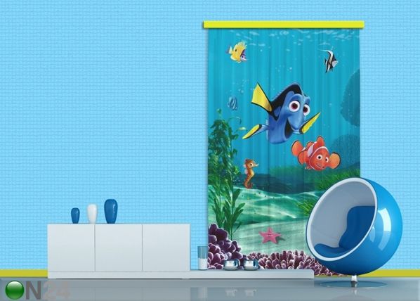 Pimentävä fotoverho DISNEY NEMO I 140x245 cm