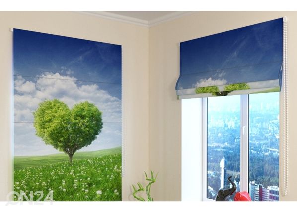 Pimentävä laskosverho Love Tree 2 60x60 cm