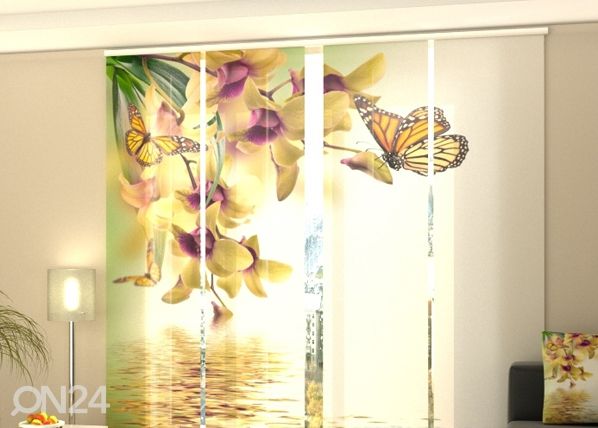 Pimentävä paneeliverho Tropical Flovers 240x240 cm
