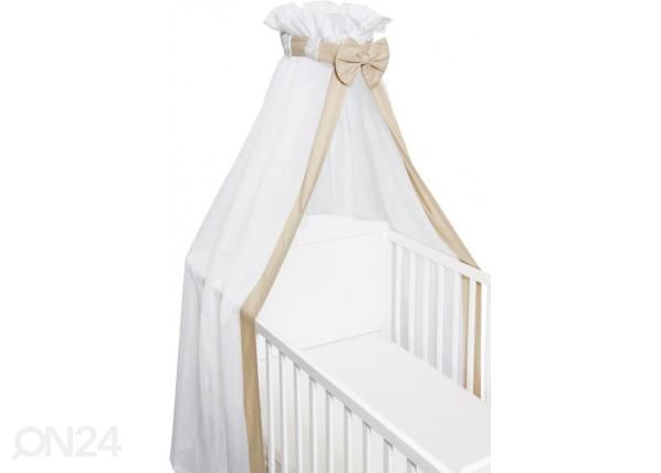 Pinnasängyn verho Fillikid Basic luonnollinen