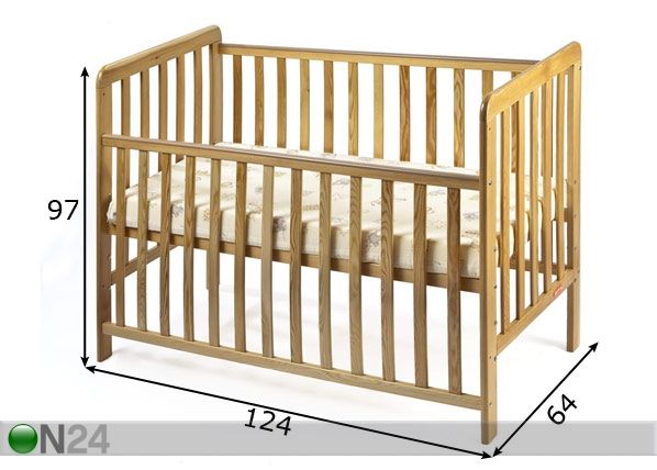 Pinnasänky BRITTON SLEEPY mitat