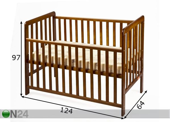 Pinnasänky BRITTON SLEEPY mitat