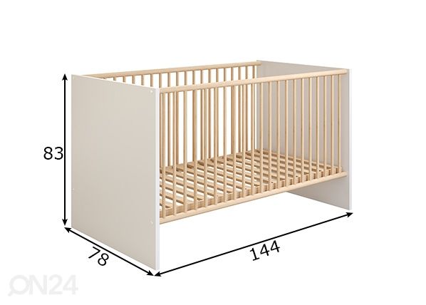 Pinnasänky Mats 70x140 cm mitat