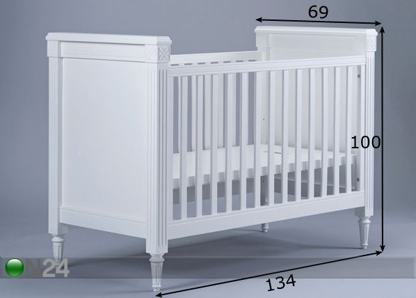 Pinnasänky OLIVA 60x120 cm mitat