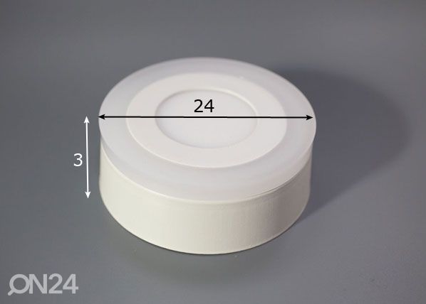 Pintapuolinen paneelivalaisin 18+6 W, Ø24 cm mitat