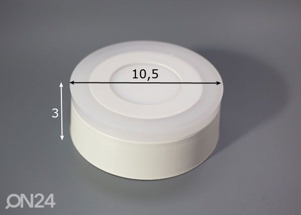 Pintapuolinen paneelivalaisin 3+3 W, Ø10,5 cm mitat