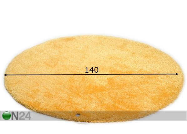 Pitkänukkainen matto SOFT UNI Ø 140 cm mitat