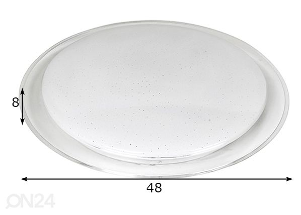 Plafondi 30 W LED + kaukosäädin mitat