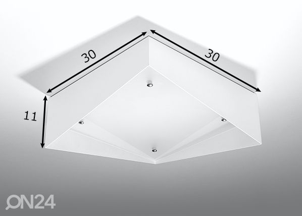 Plafondi Avior LED, valkoinen mitat