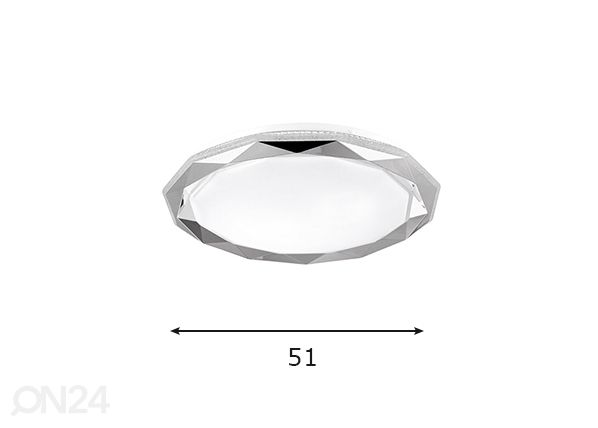 Plafondi Glossy LED Ø 51 cm mitat