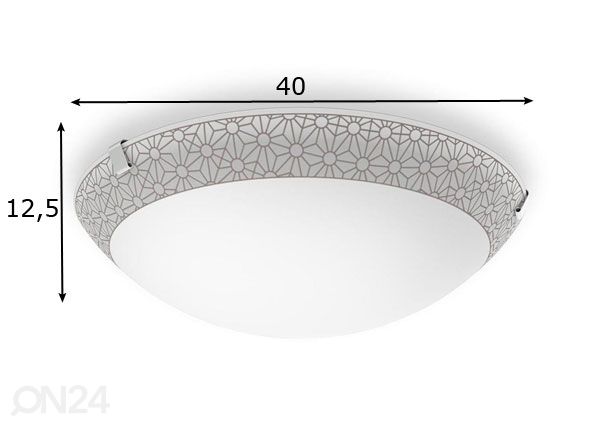 Plafondivalaisin Ballan LED mitat