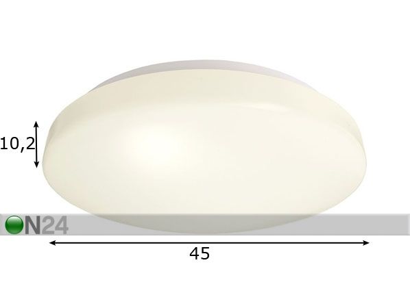 Plafondivalaisin EURO II 40 LED mitat