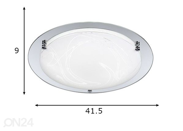 Plafondivalaisin Wada mitat