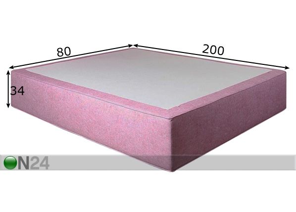 Pocket patja kaksinkertaisella jousituksella Hypnos Atlanta 80x200 cm mitat