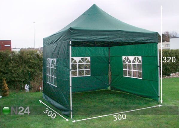 Pop Up katos 3x3 m mitat