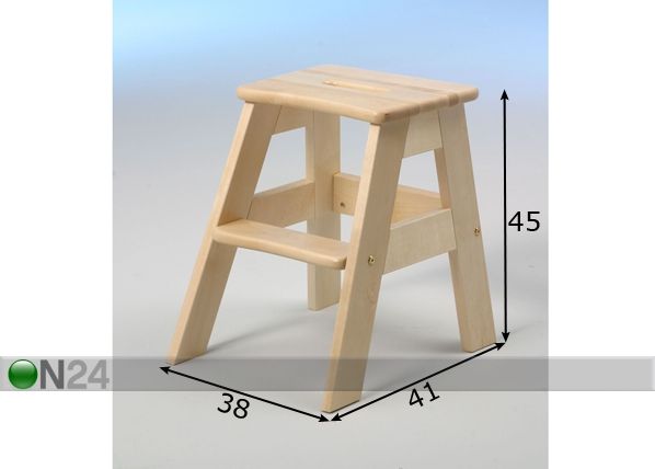 Porrasjakkara IIDA h45 cm mitat