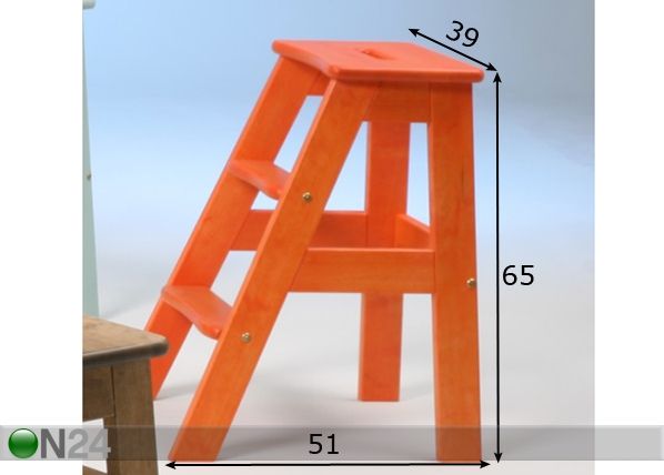 Porrasjakkara IIDA h65 cm mitat