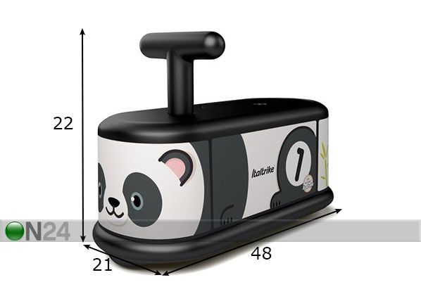 Potkuauto PANDA LA COSA mitat