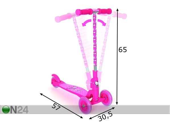 Potkulauta HELLO KITTY TWIST mitat