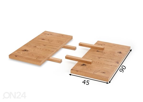 Pöydän jatko-osat 90x45 cm mitat