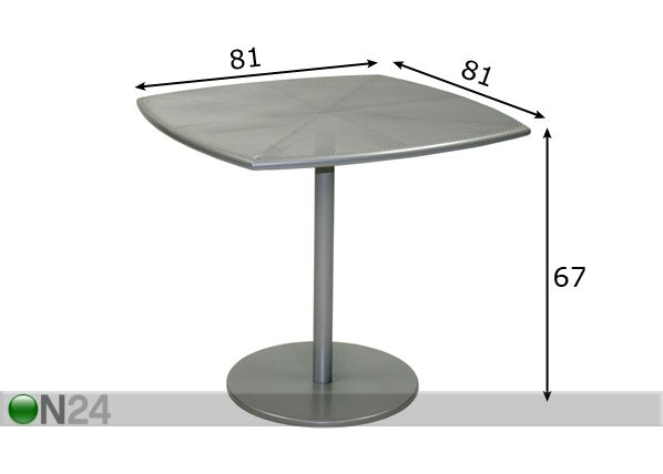 Pöytä DAKOTA mitat