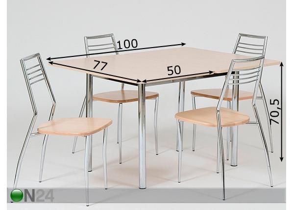 Pöytä NOBE mitat