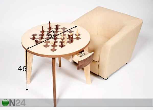 Pöytä TAMMI JA SHAKKI mitat