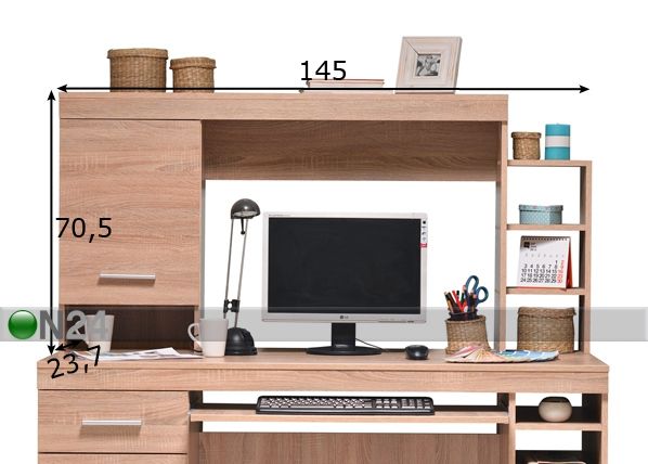 Pöytähylly OMEGA mitat