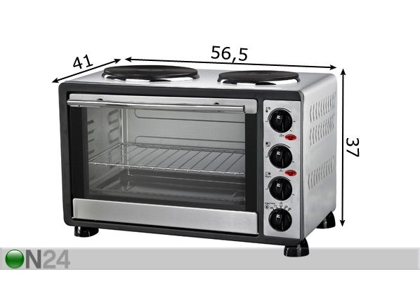 Pöytäliesi uunilla NORDY mitat